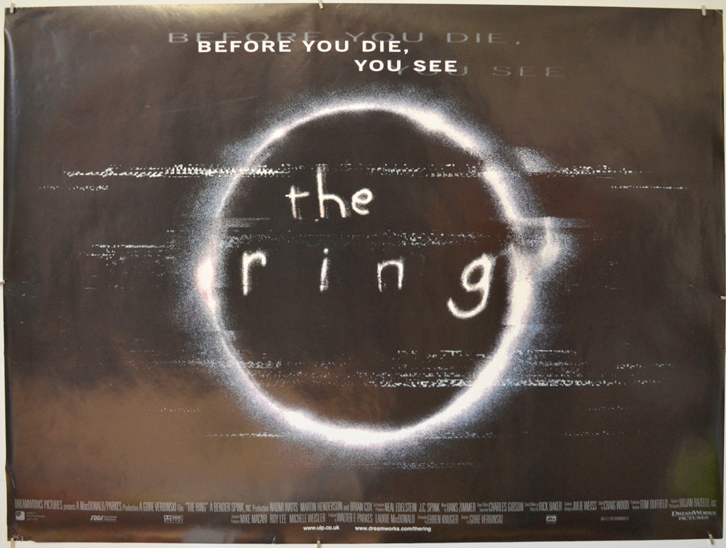 The Ring (Teaser / Advance Version)  Original Quad Poster - Film Poster - Movie Poster