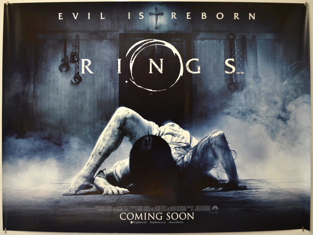 Rings (Teaser / Advance Version)  Original Quad Poster - Film Poster - Movie Poster