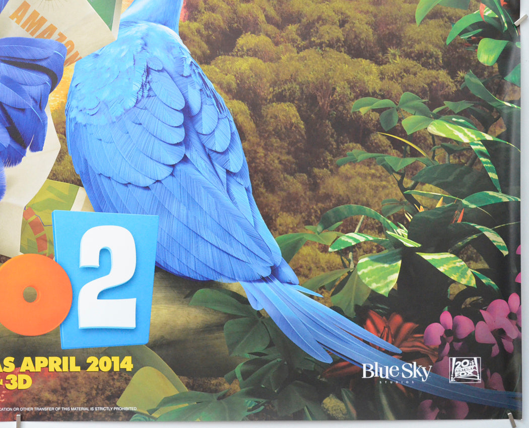 RIO 2 (Bottom Right) Cinema Quad Movie Poster 