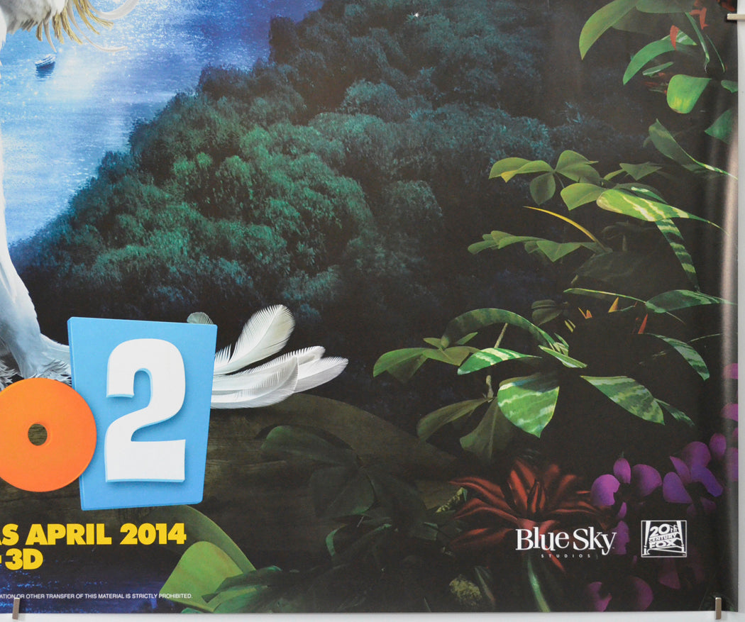 RIO 2 (Bottom Right) Cinema Quad Movie Poster 