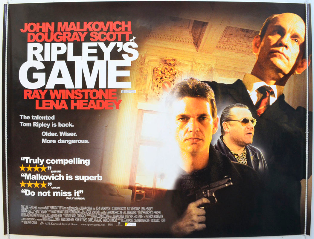 Ripley's Game Original British Quad Poster - Film Poster - Movie Poster 