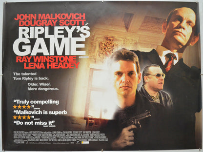 Ripley’s Game Original Quad Poster - Film Poster - Movie Poster