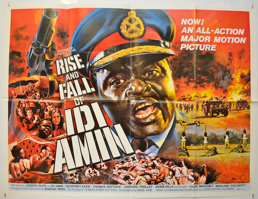 Rise And Fall Of Idi Amin Original Quad Poster - Film Poster - Movie Poster