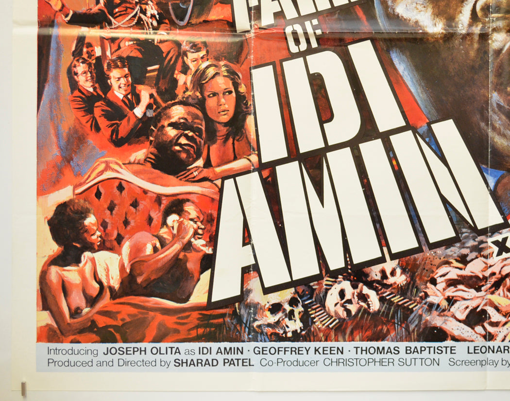 RISE AND FALL OF IDI AMIN (Bottom Left) Cinema Quad Movie Poster 