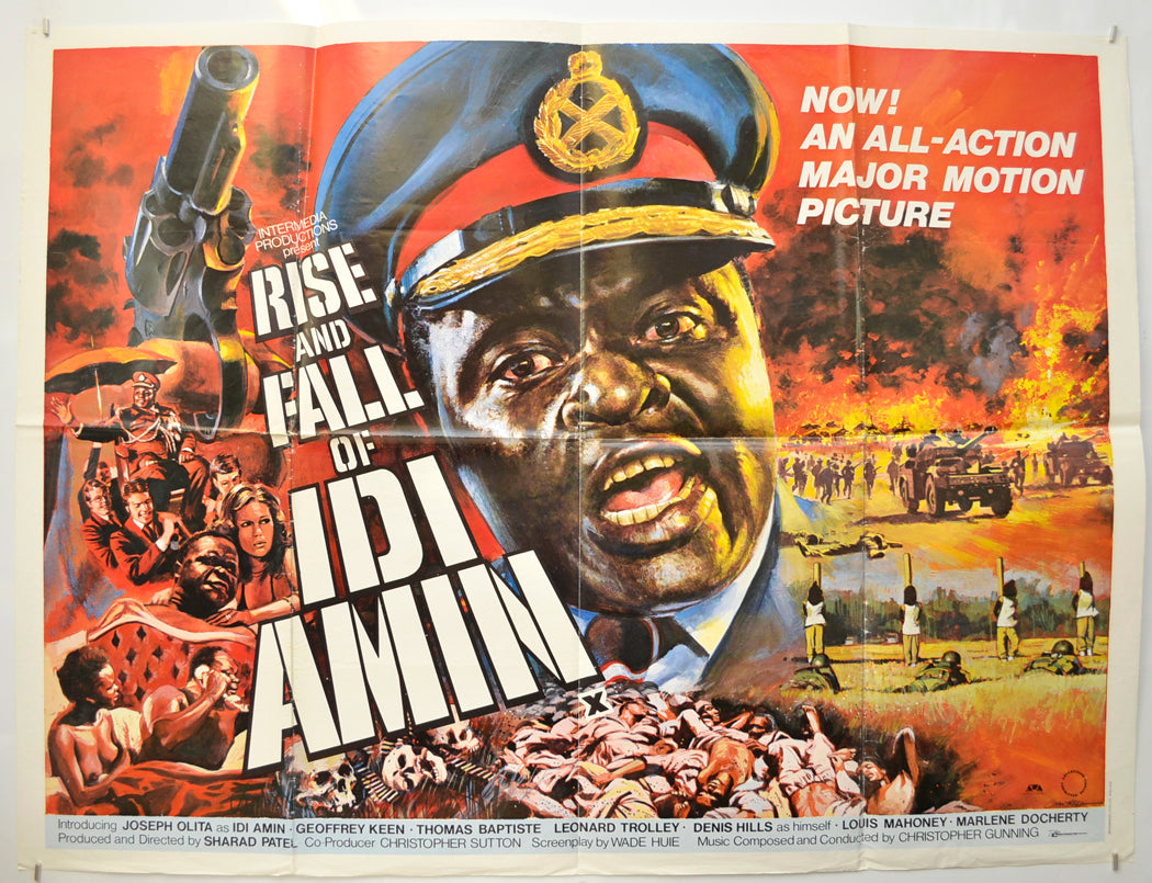 Rise And Fall Of Idi Amin Original Quad Poster - Film Poster - Movie Poster