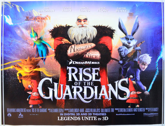 Rise Of The Guardians Original British Quad Poster - Film Poster - Movie Poster 