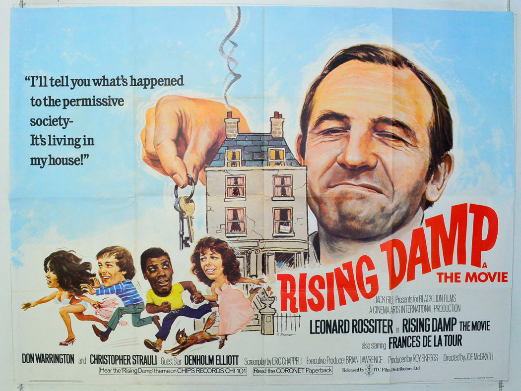 Rising Damp Original British Quad Poster - Film Poster - Movie Poster 