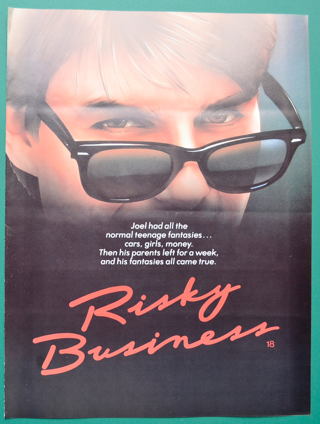 RISKY BUSINESS – Cinema Exhibitors Campaign Press Book – Synopsis Front