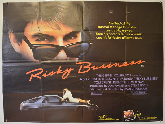 Risky Business  Original Quad Poster - Film Poster - Movie Poster