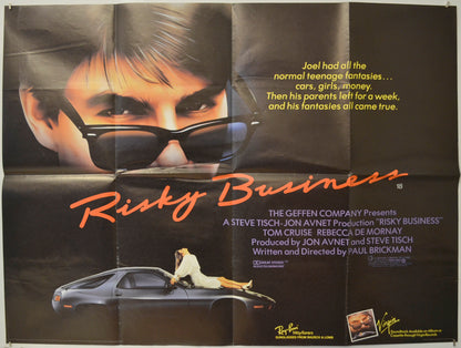 Risky Business Original Quad Poster - Film Poster - Movie Poster  