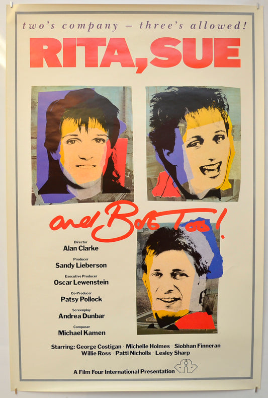 Rita Sue And Bob Too Original One Sheet Poster - Film Poster - Movie Poster