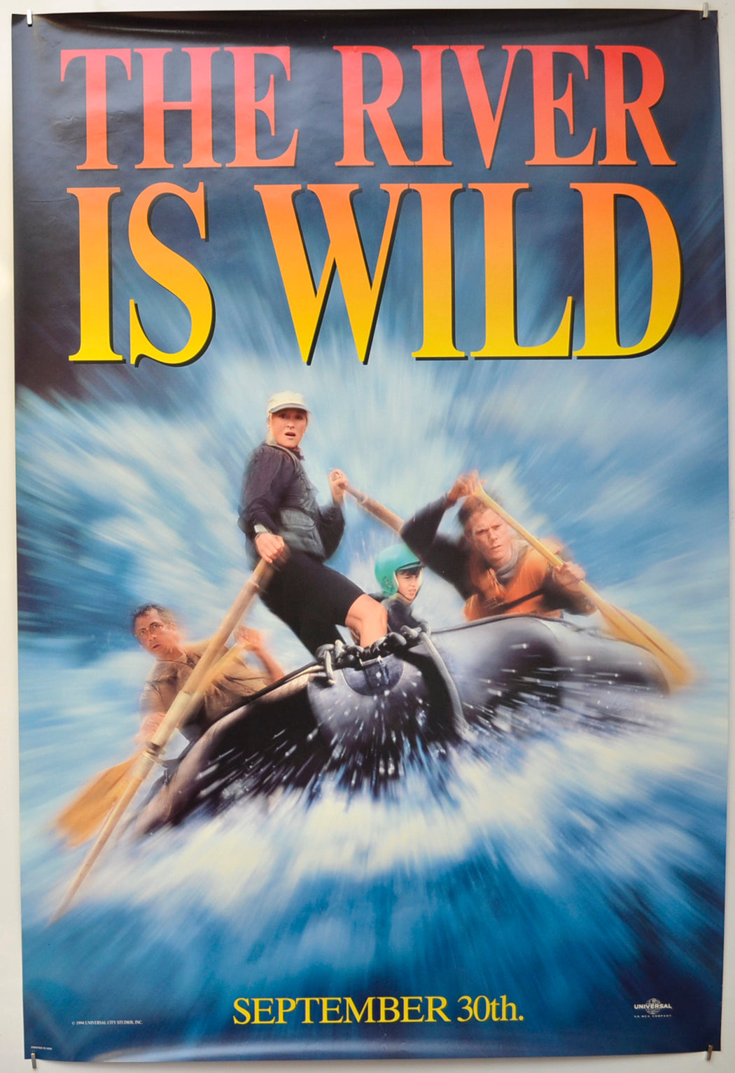 The River Wild  (Teaser / Advance Version) Original One Sheet Poster - Film Poster - Movie Poster  