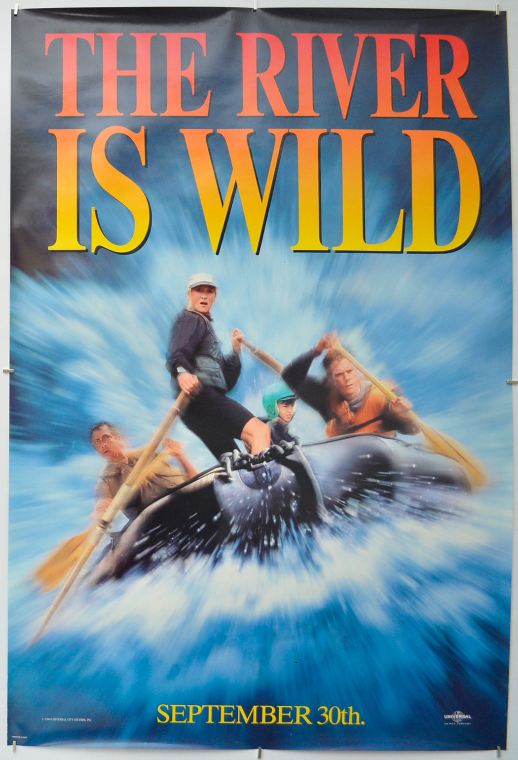 The River Wild (Teaser / Advance Version)  Original One Sheet Poster - Film Poster - Movie Poster