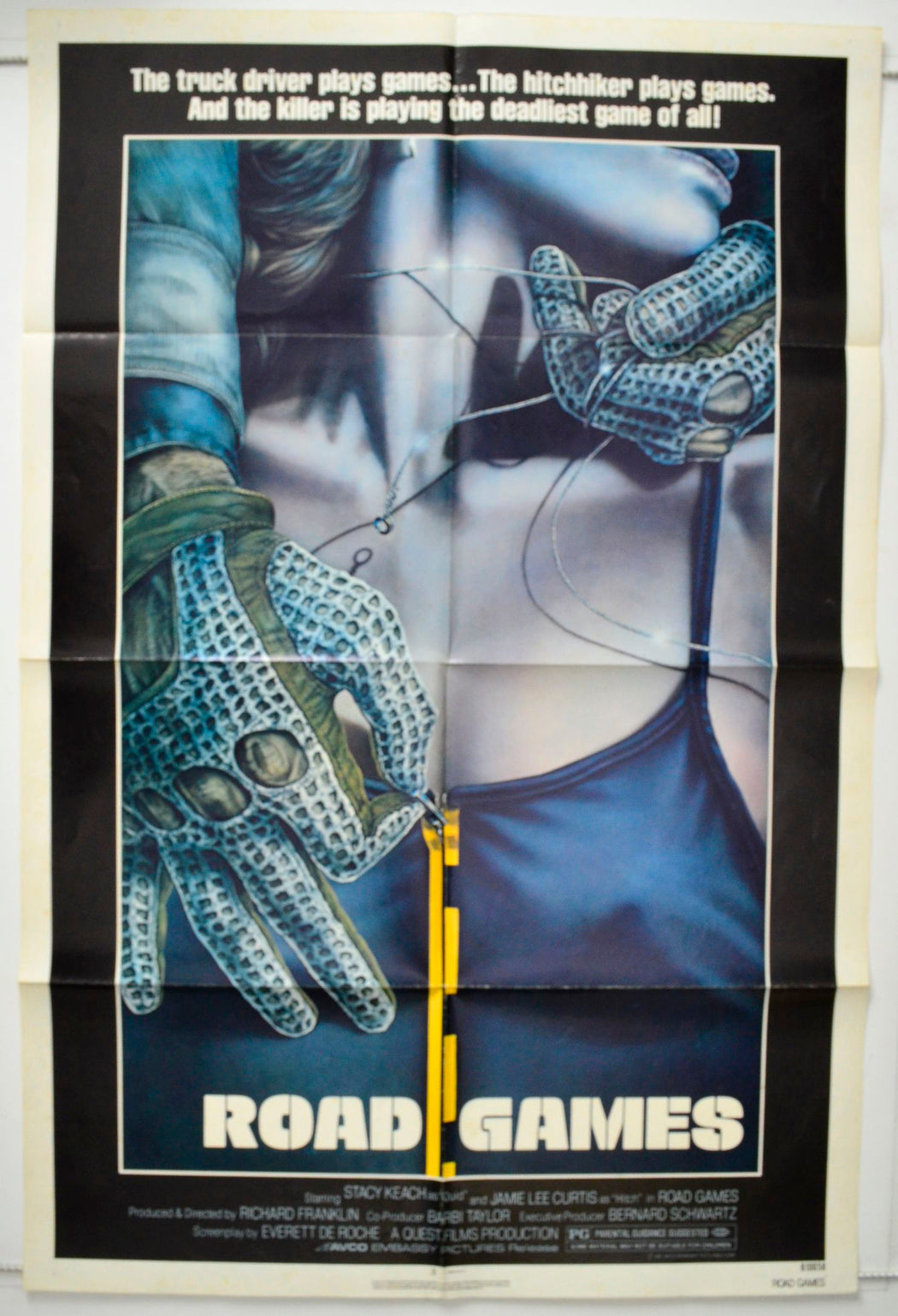 Road Games  (a.k.a. Roadgames)   Original One Sheet Poster - Movie Poster