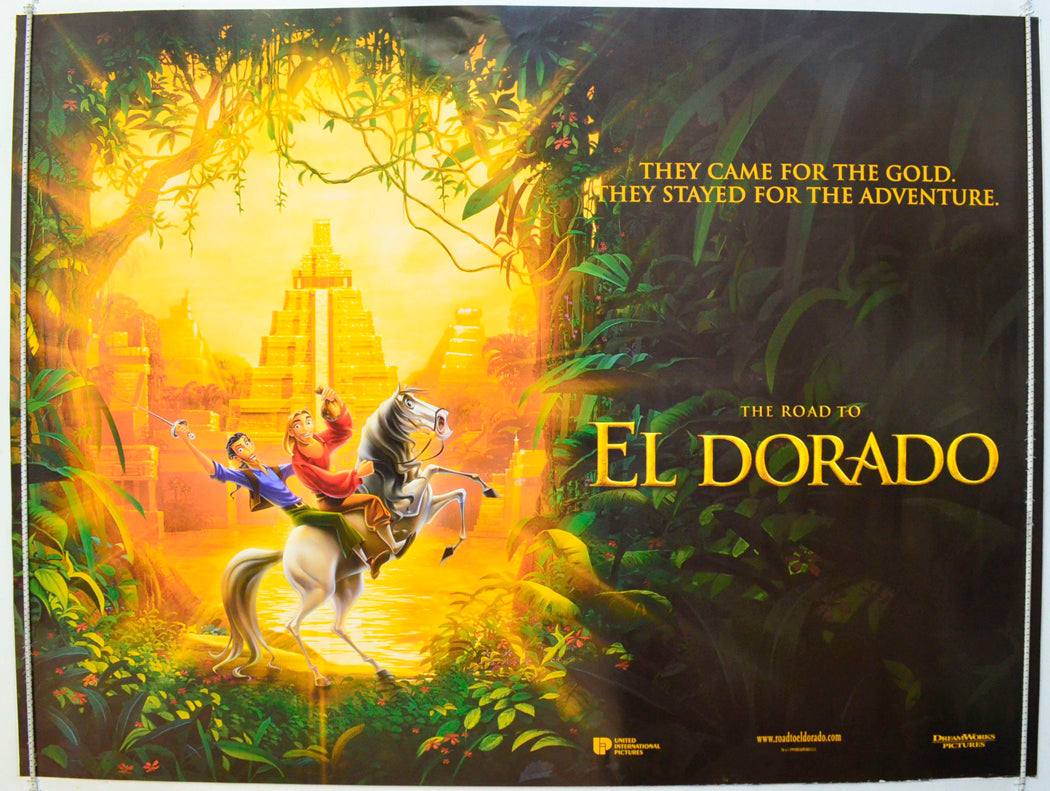 The Road To Eldorado  (Teaser / Advance Version)   Original British Quad Poster - Film Poster - Movie Poster 