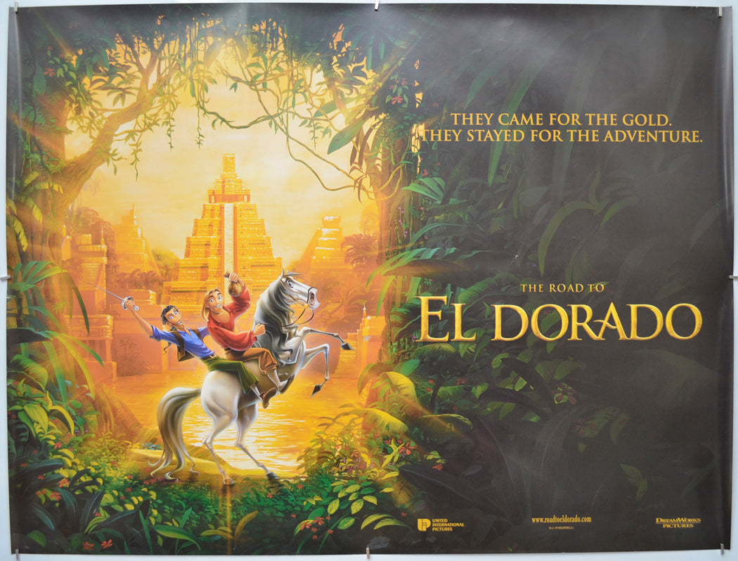 The Road To El Dorado (Teaser / Advance Version) Original Quad Poster - Film Poster - Movie Poster