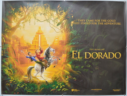 The Road To El Dorado (Teaser / Advance Version) Original Quad Poster - Film Poster - Movie Poster