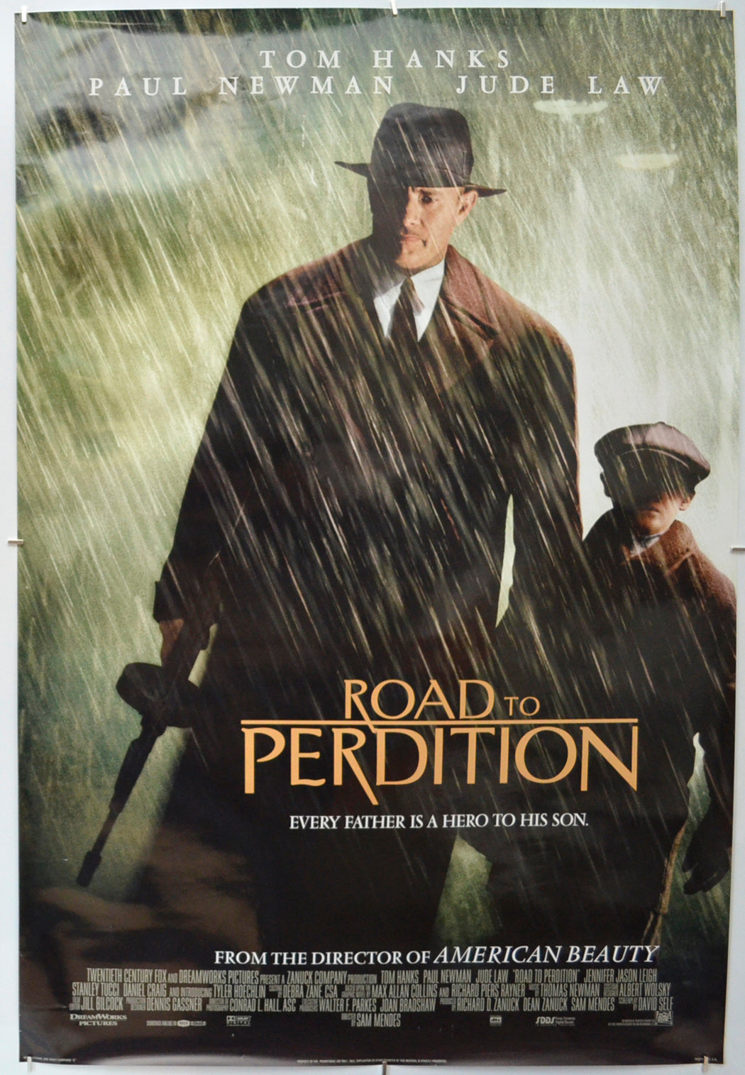 Road To Perdition Original One Sheet Poster - Film Poster - Movie Poster