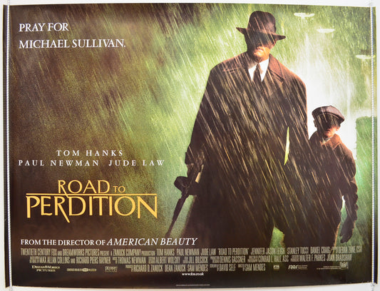 Road To Perdition Original Quad Poster - Film Poster - Movie Poster  