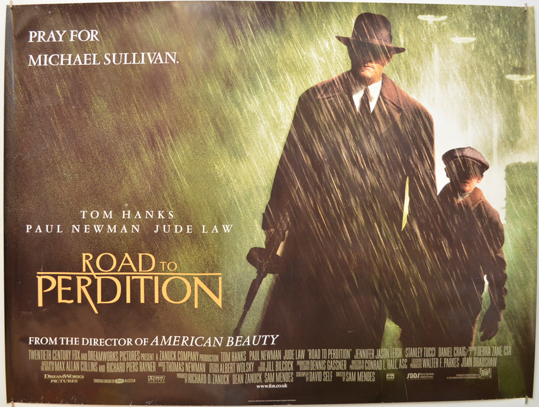 Road To Perdition Original Quad Poster - Film Poster - Movie Poster