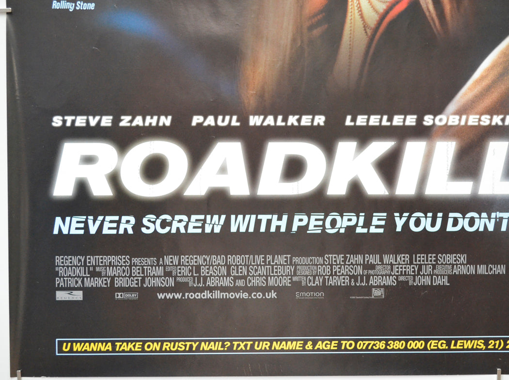 ROADKILL (Bottom Left) Cinema Quad Movie Poster 