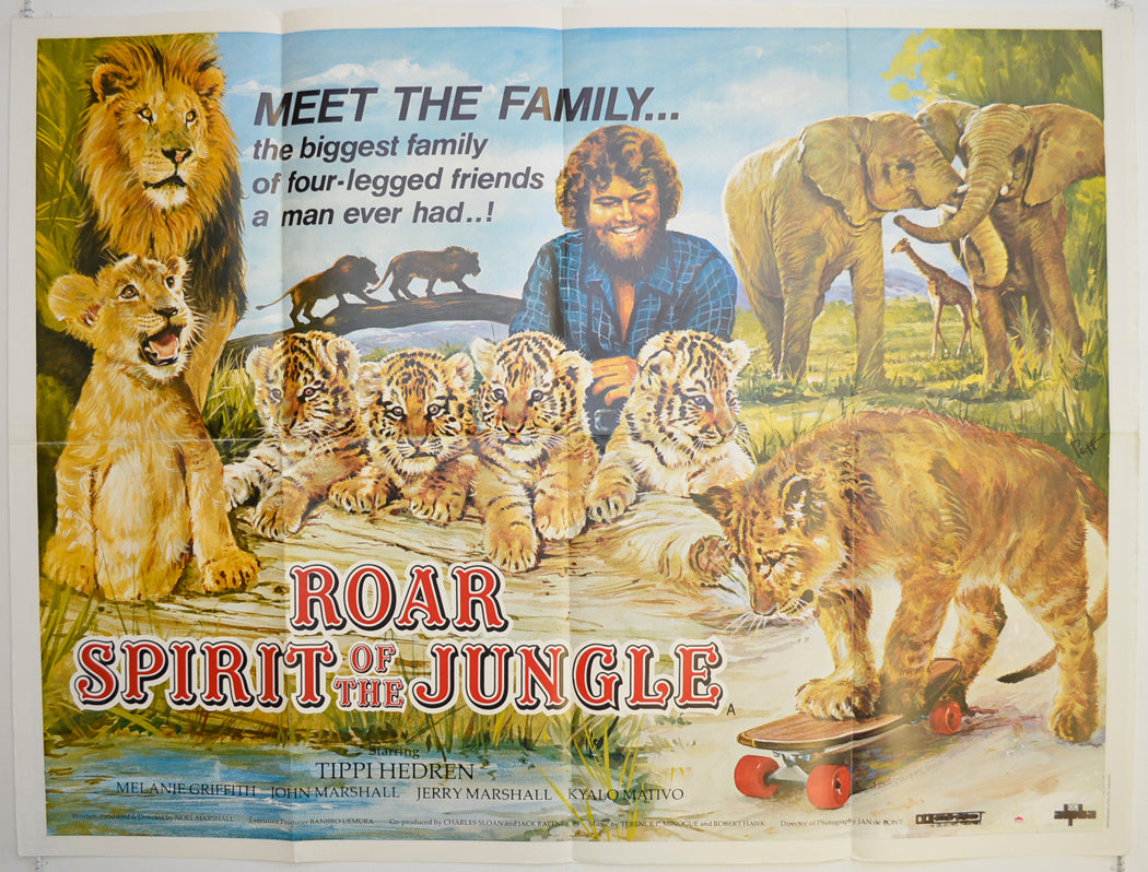 Roar - Spirit Of The Jungle  Original British Quad Poster - Film Poster - Movie Poster 