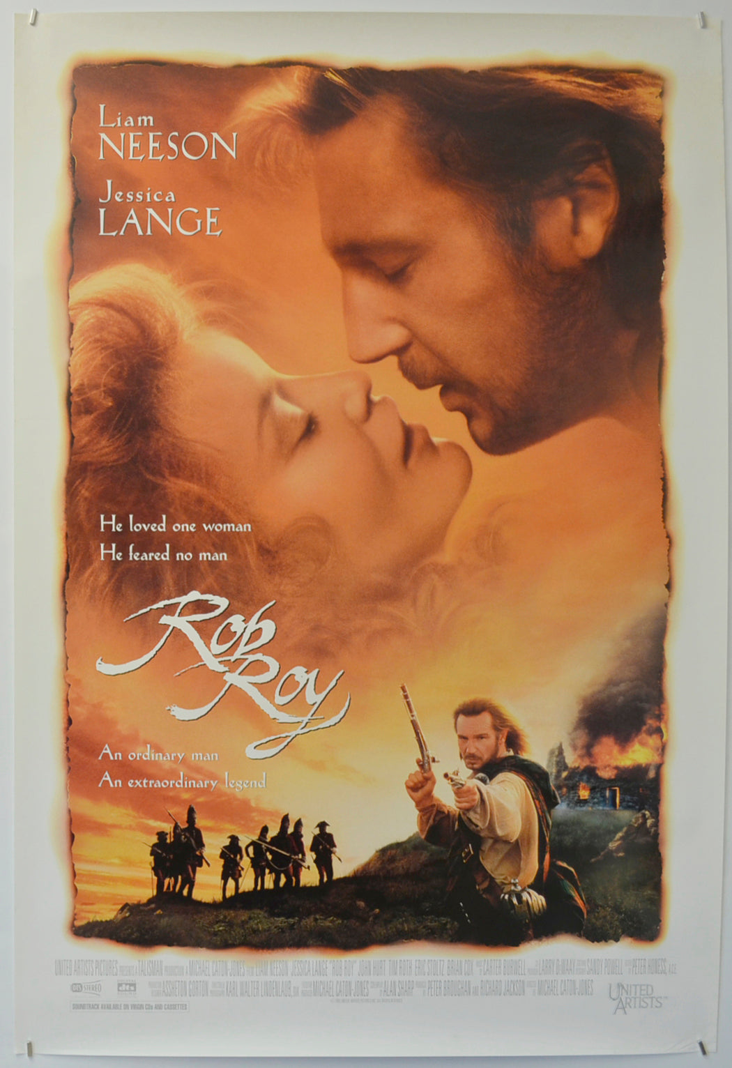 Rob Roy  Original One Sheet Poster - Film Poster - Movie Poster