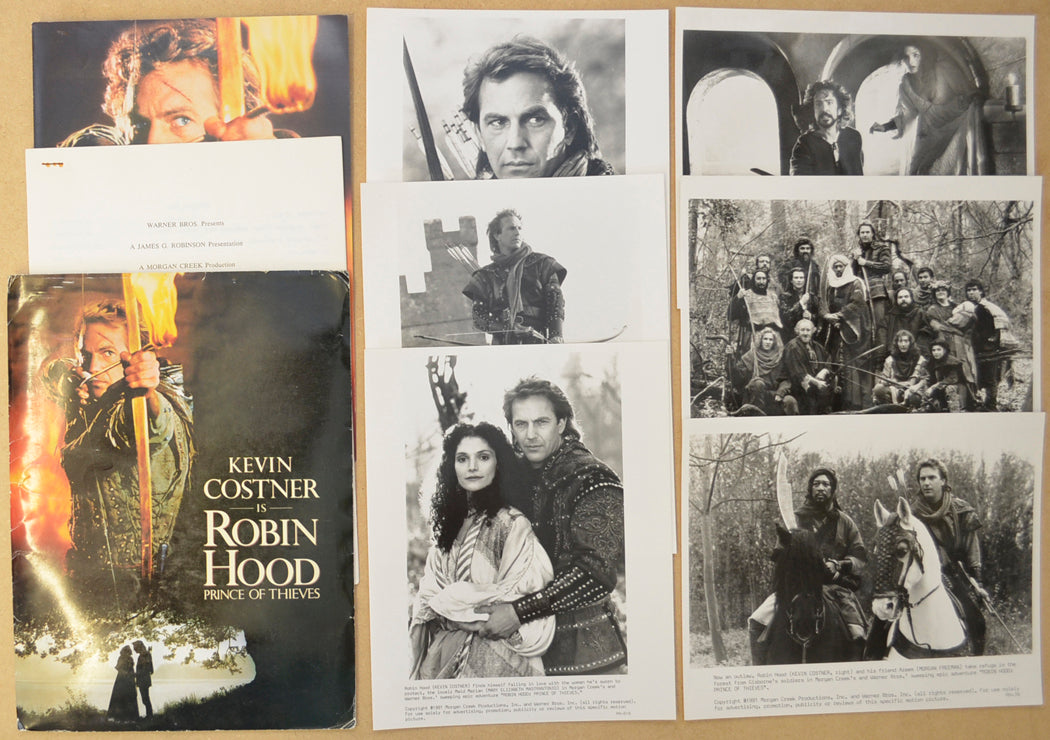 Robin Hood Prince Of Thieves Original Cinema Exhibitors Press Kit 