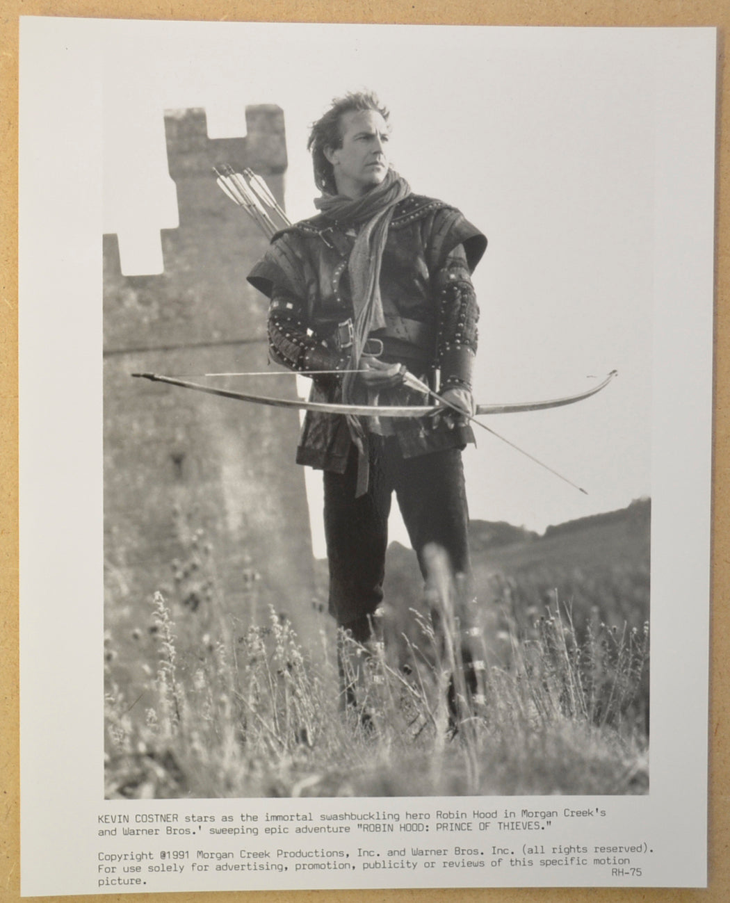 ROBIN HOOD PRINCE OF THIEVES Original Cinema Press Kit – Press Still 02 