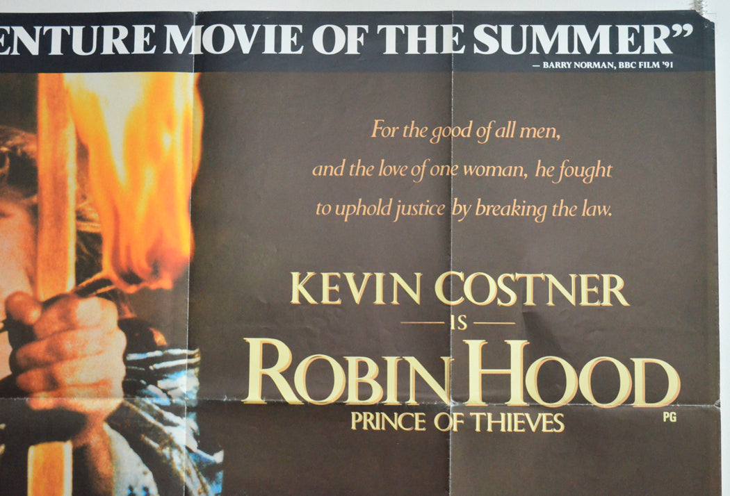 ROBIN HOOD : PRINCE OF THIEVES (Top Right) Cinema Quad Movie Poster 