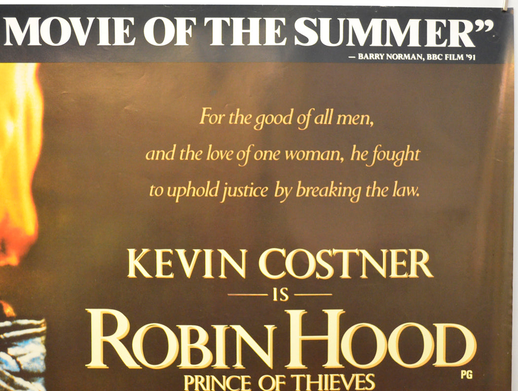 ROBIN HOOD PRINCE OF THIEVES (Top Right) Cinema Quad Movie Poster 