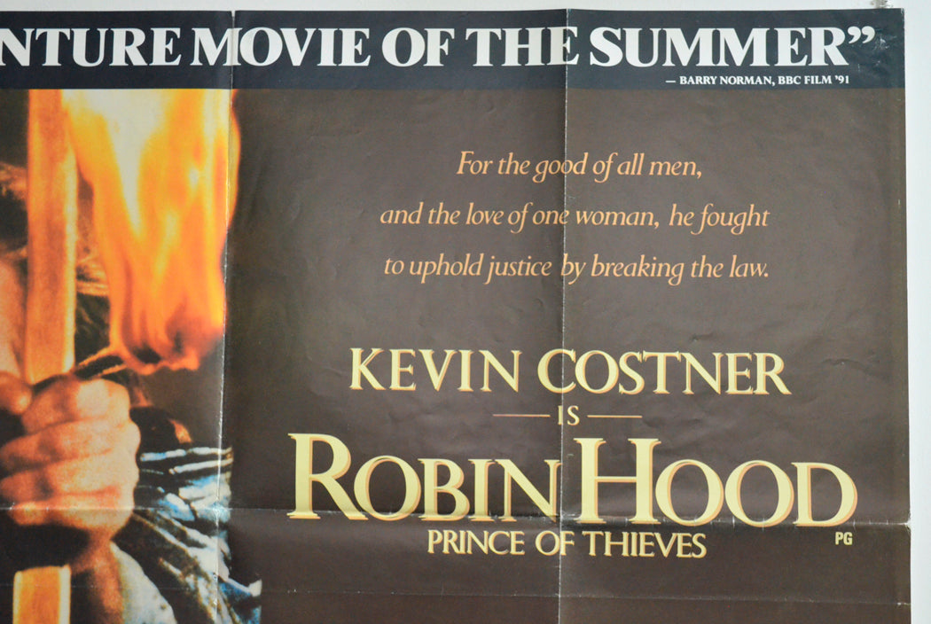 ROBIN HOOD : PRINCE OF THIEVES (Top Right) Cinema Quad Movie Poster 