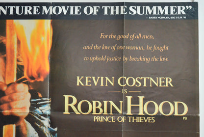 ROBIN HOOD : PRINCE OF THIEVES (Top Right) Cinema Quad Movie Poster 