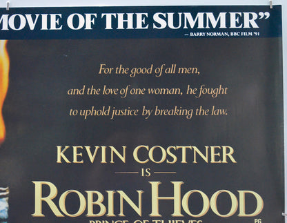 ROBIN HOOD PRINCE OF THIEVES (Top Right) Cinema Quad Movie Poster 