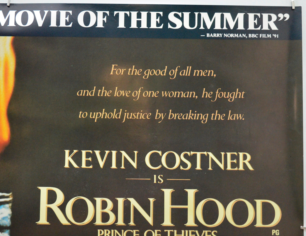 ROBIN HOOD PRINCE OF THIEVES (Top Right) Cinema Quad Movie Poster 