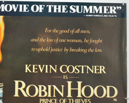 ROBIN HOOD PRINCE OF THIEVES (Top Right) Cinema Quad Movie Poster 