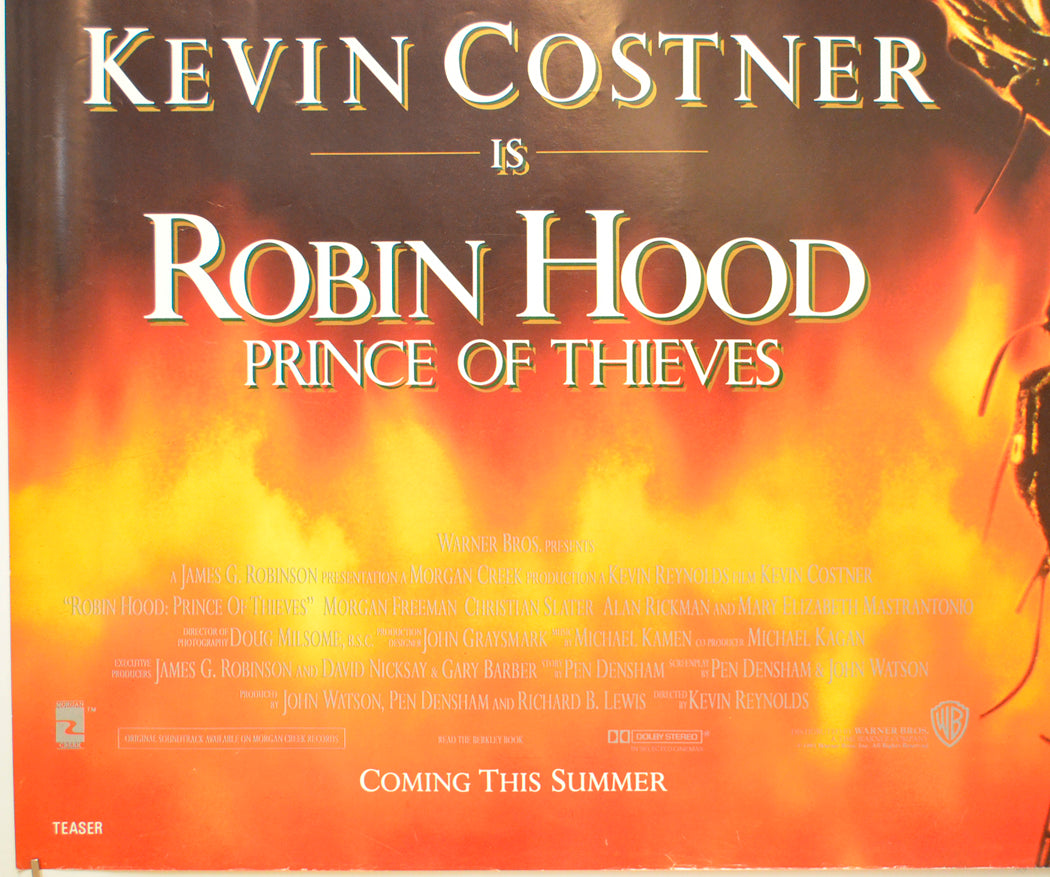 ROBIN HOOD PRINCE OF THIEVES (Bottom Left) Cinema Quad Movie Poster 