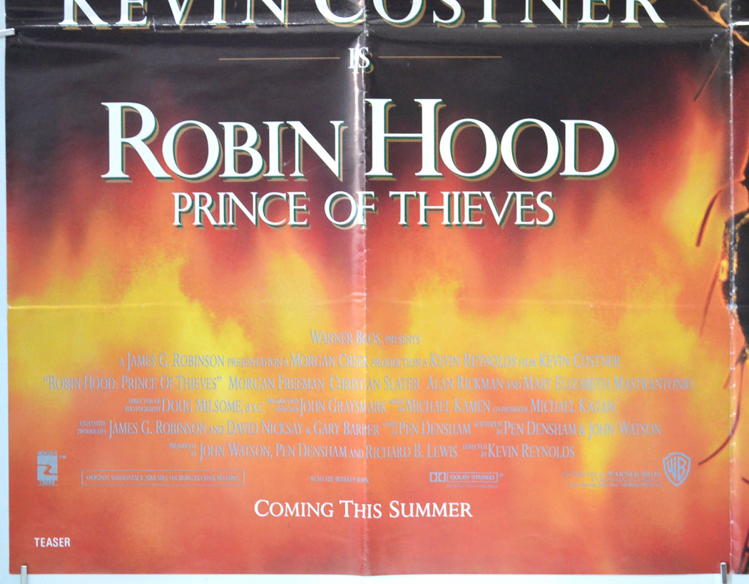 ROBIN HOOD PRINCE OF THIEVES (Bottom Left) Cinema Quad Movie Poster 