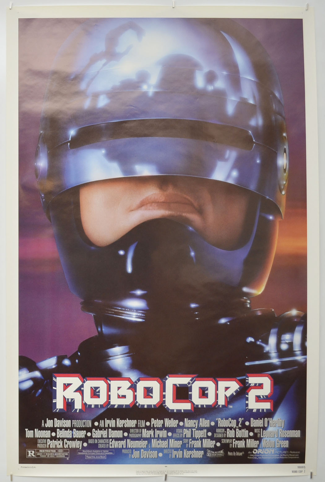 Robocop 2 Original One Sheet Poster - Film Poster - Movie Poster