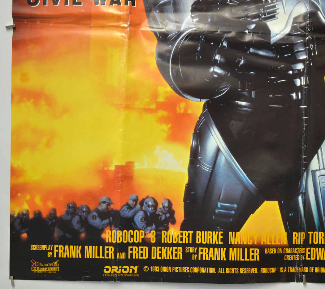 ROBOCOP 3 (Bottom Left) Cinema Quad Movie Poster 