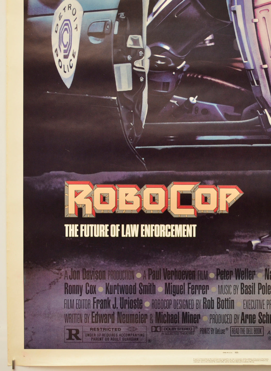 ROBOCOP (Bottom Left) Cinema One Sheet Movie Poster 