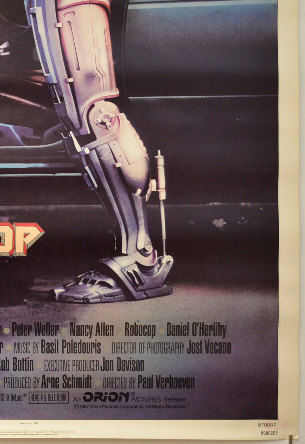 ROBOCOP (Bottom Right) Cinema One Sheet Movie Poster 