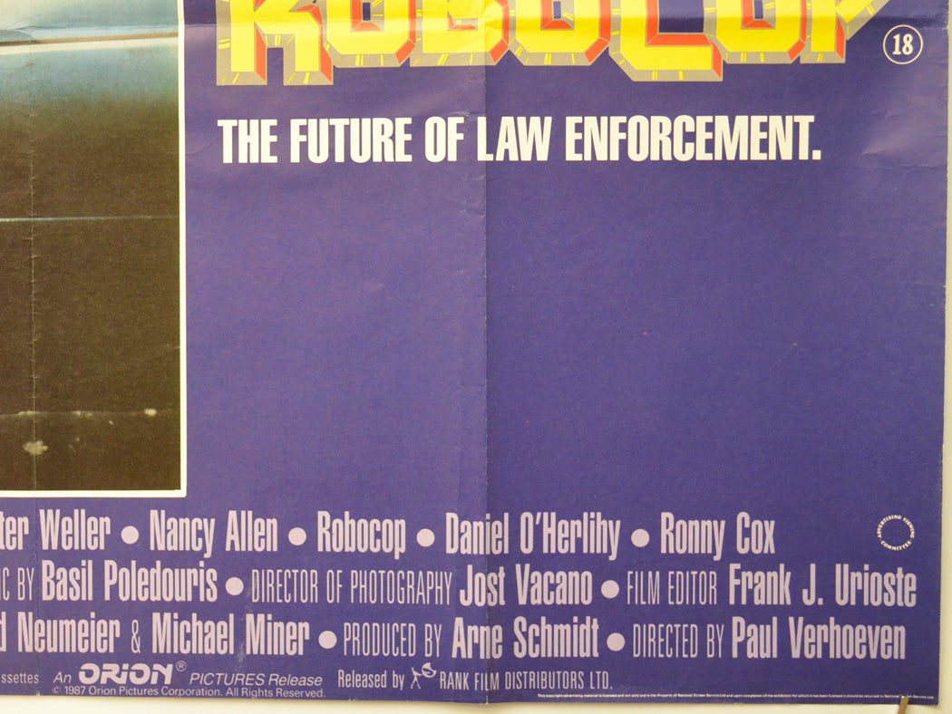 ROBOCOP (Bottom Right) Cinema Quad Movie Poster 