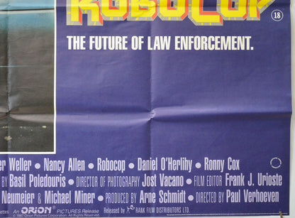 ROBOCOP (Bottom Right) Cinema Quad Movie Poster 