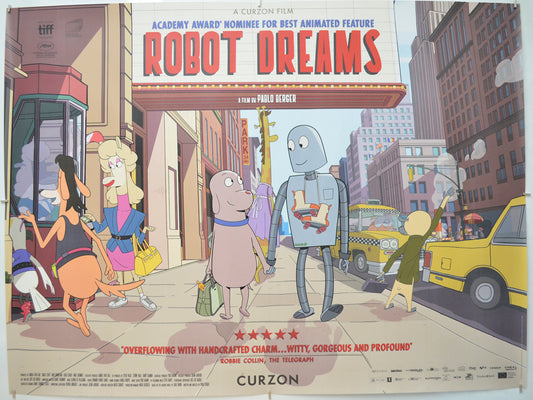 Robot Dreams  Original Quad Poster - Film Poster - Movie Poster