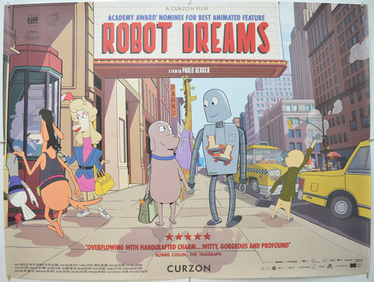 Robot Dreams  Original Quad Poster - Film Poster - Movie Poster