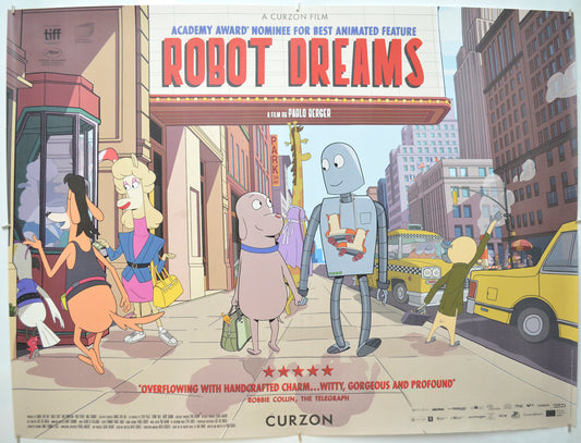 Robot Dreams  Original Quad Poster - Film Poster - Movie Poster
