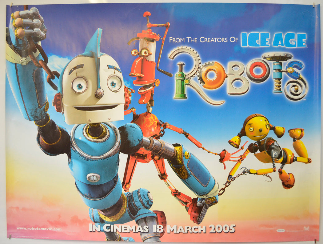 Robots  (Teaser / Advance Version) Original Quad Poster - Film Poster - Movie Poster  