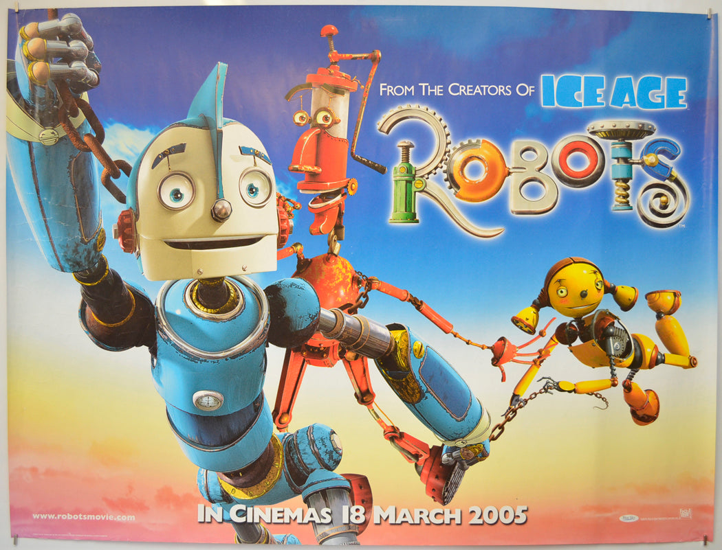 Robots  (Teaser / Advance Version) Original Quad Poster - Film Poster - Movie Poster  