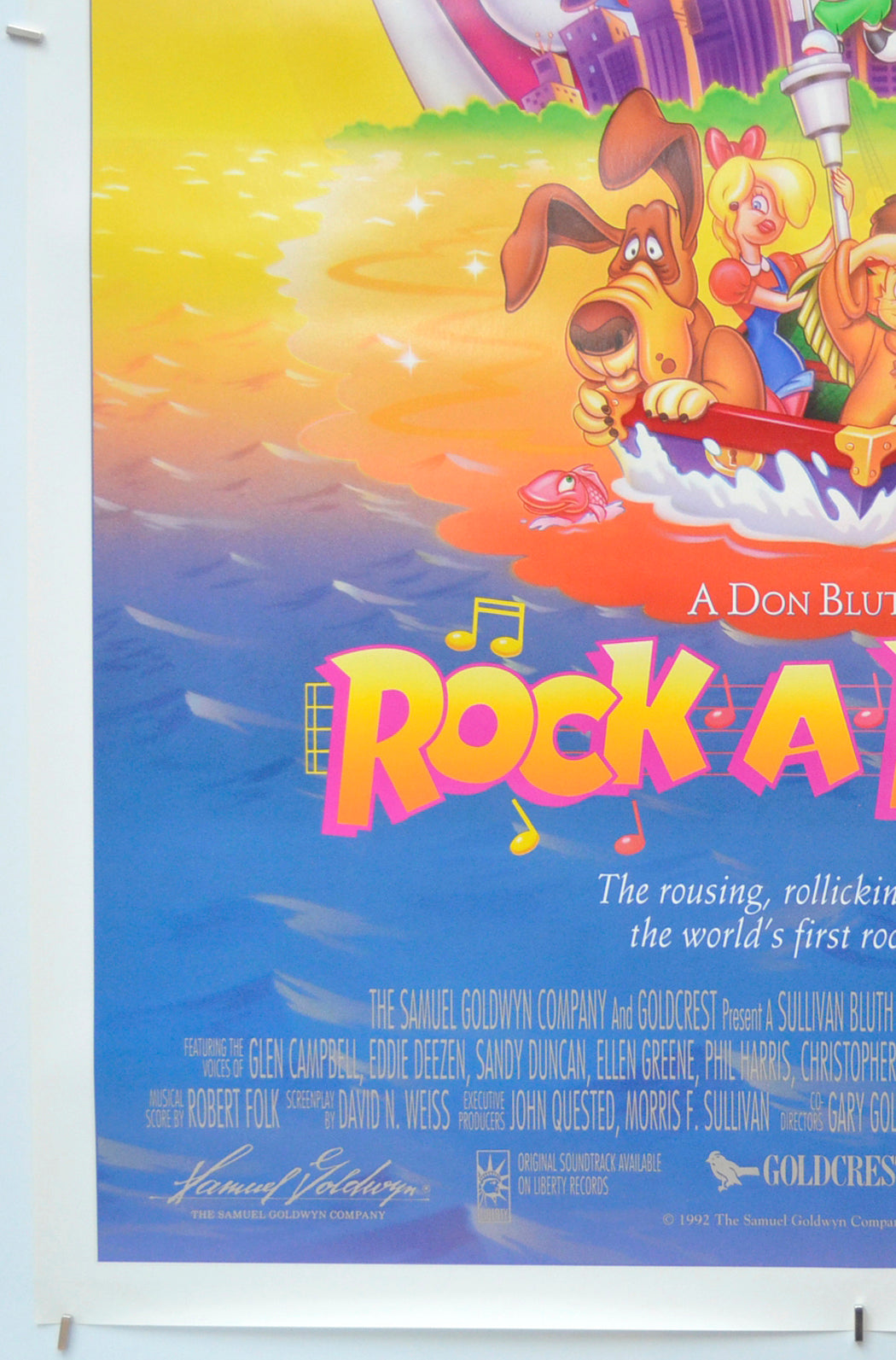 ROCK-A-DOODLE (Bottom Left) Cinema One Sheet Movie Poster 